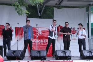 One More Direction performing on stage at Canada Day 2013 (photo by Nathanael Lewis).