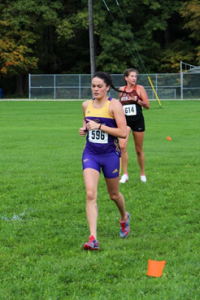 A member of the Laurier Brantford Women's Cross Country Team