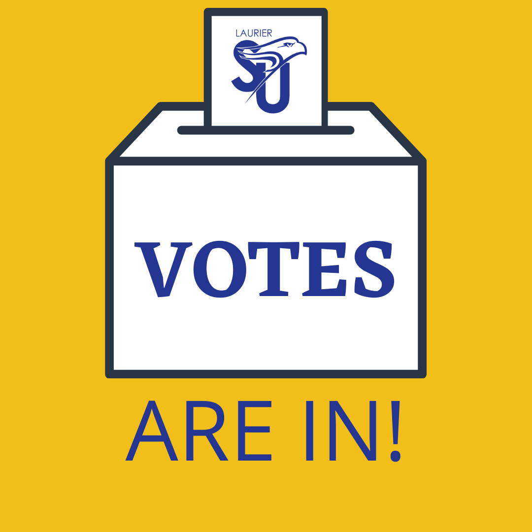 A graphic that says "SU Votes are in!"